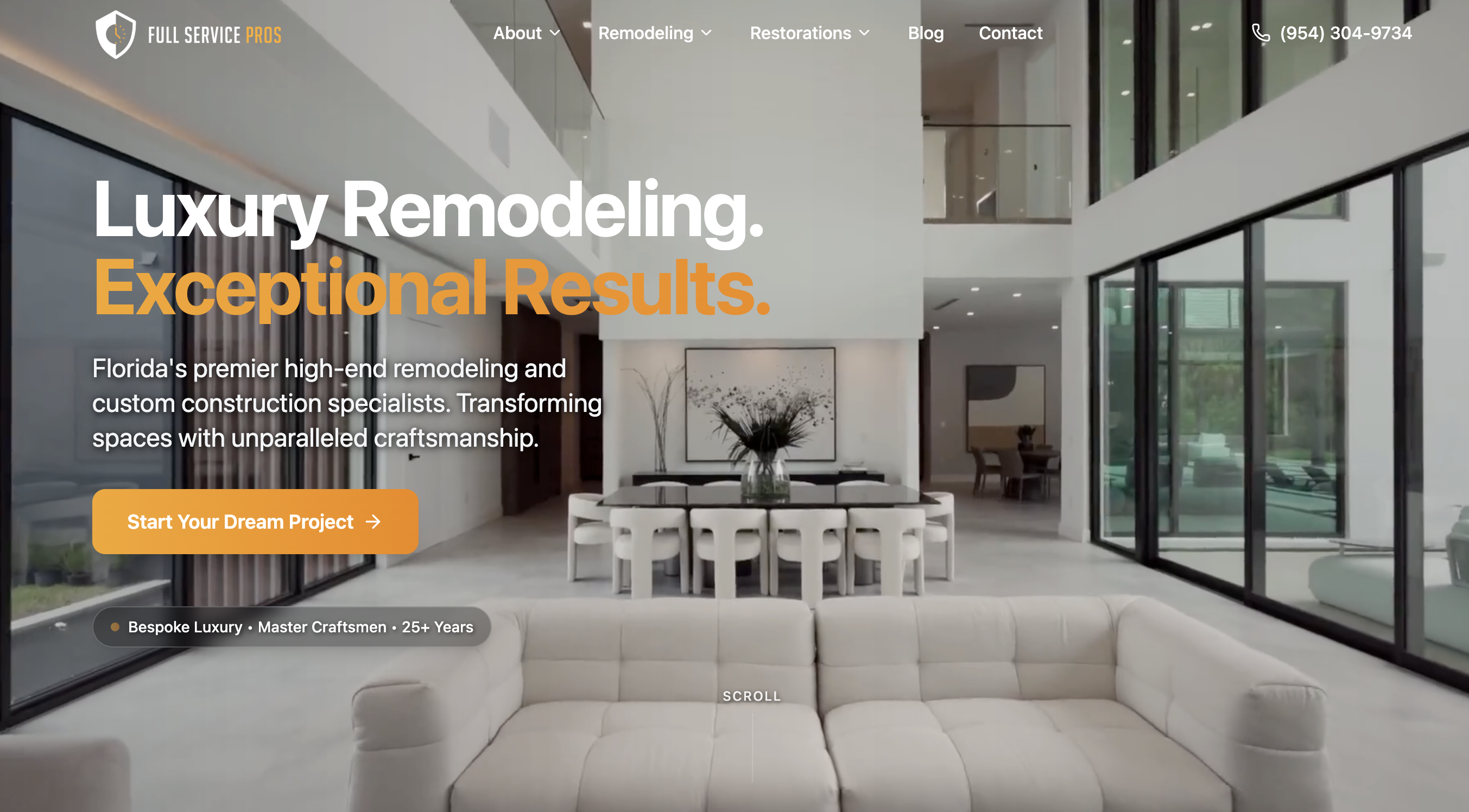 Full Service Pros website screenshot