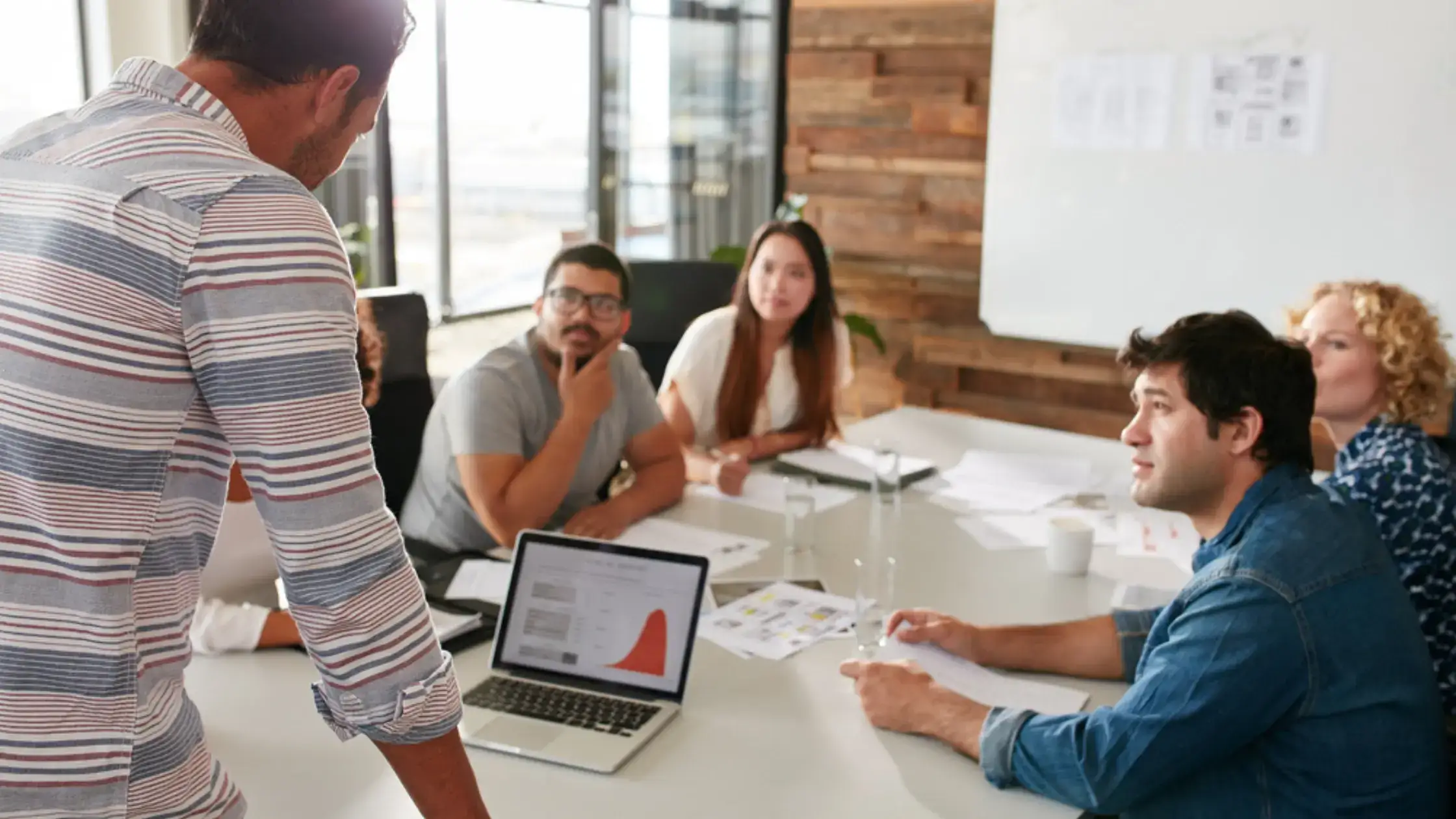 Marketing Team members in a meeting.